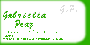 gabriella praz business card